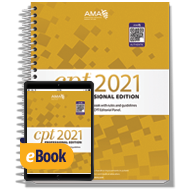 AMA CPT Professional Code Book - Print + eBook 2021 - AAPC